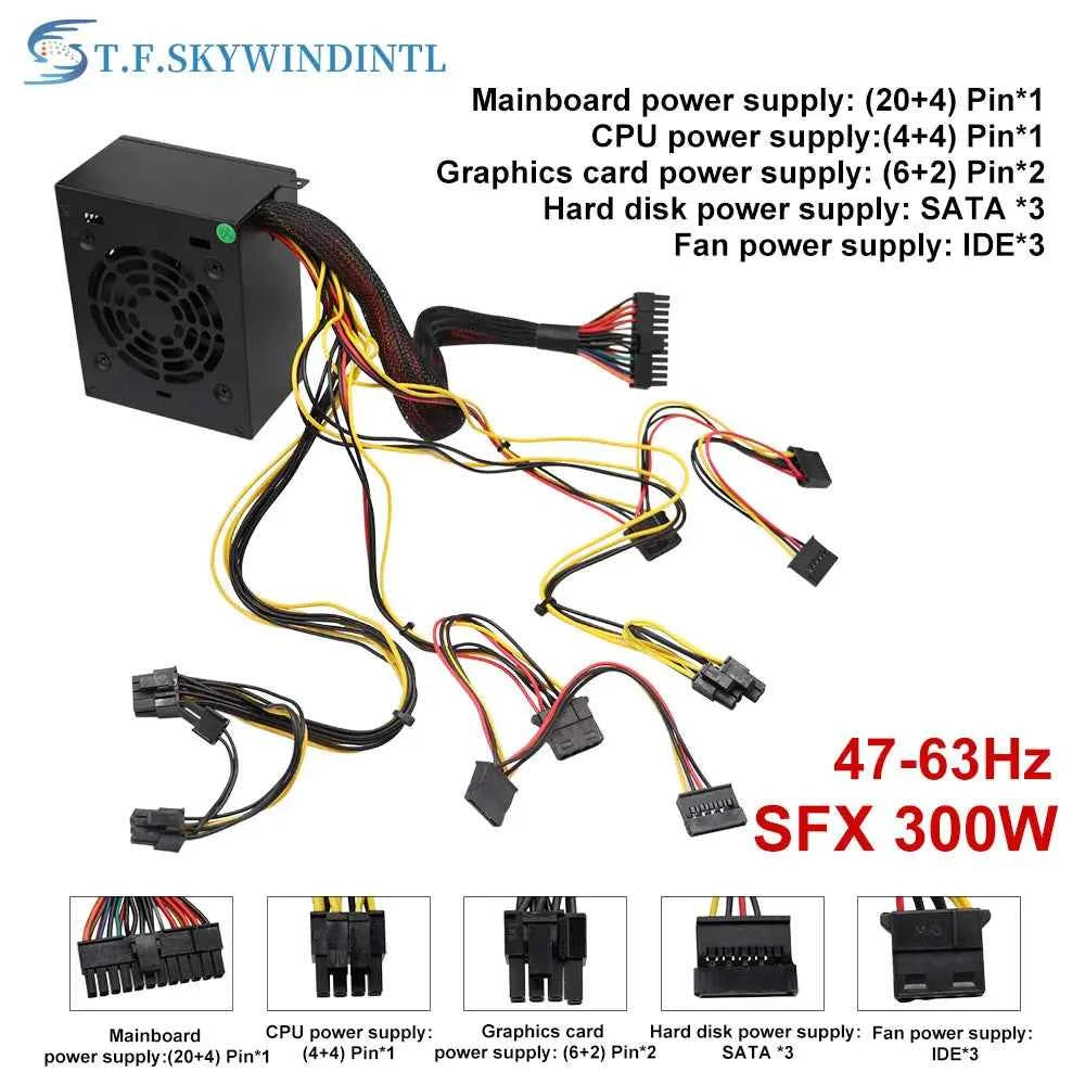 ONLY 220V 250W 300W 350W 400W PC power supply Power Source SFX PSU For Computer Mini Case PC HTPC NAS