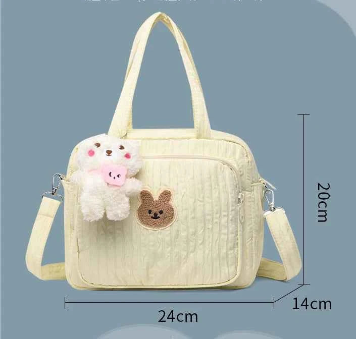 Cotton Mommy Bag Diaper Bags for Baby Cute Handbags Baby Items Organizer Nappy Caddy Bag Maternity Pack Mother Kids