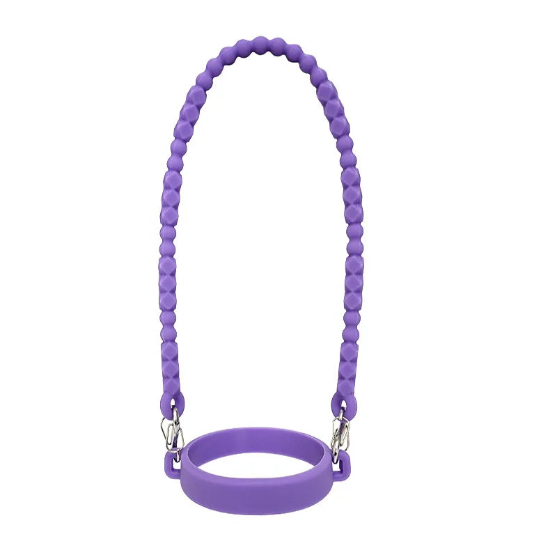 Water Bottle Handle - Soft Silicone Holder, Sling, Lanyard Fits Most 8-40oz Bottles