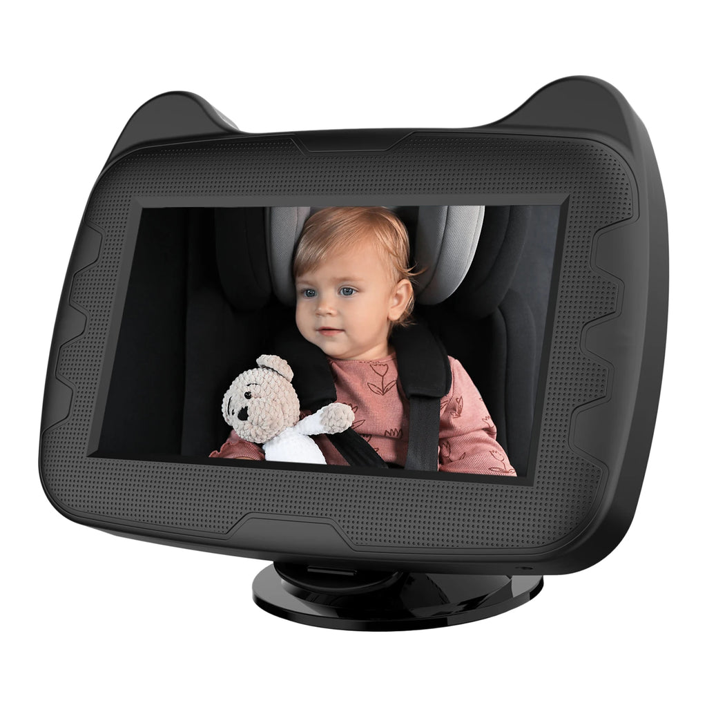Baby Car Mirror with 4.3" Night Vision Function Display 1080P Safety Car Seat Camera with Wide Crystal Clear View Easily Observe