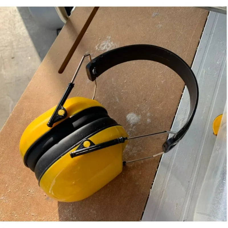 Industrial Noise-Reducing Earmuff Headphones for Hearing Protection