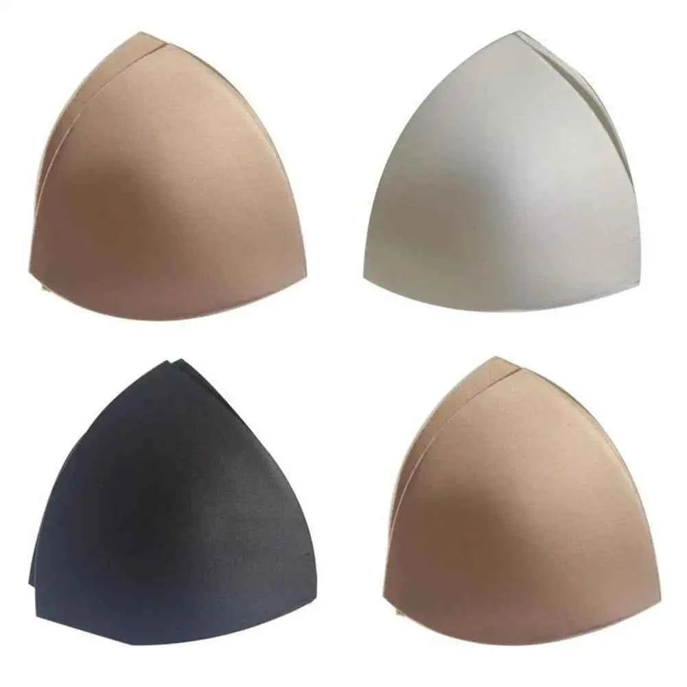 2Pcs Bikini Bra Pad Triangle Cups Chest Push Up Insert Foam Pads For Swimsuit Padding Accessories Removeable Enhancer Bra Pads
