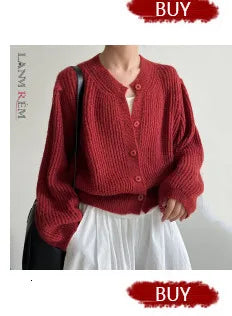 LANMREM Casual Pleated Texture Round Neck Half Sleeve Thick Wome's T-shirt Chic New Knitwear Fashion Pullover Top Chic 2DB5036