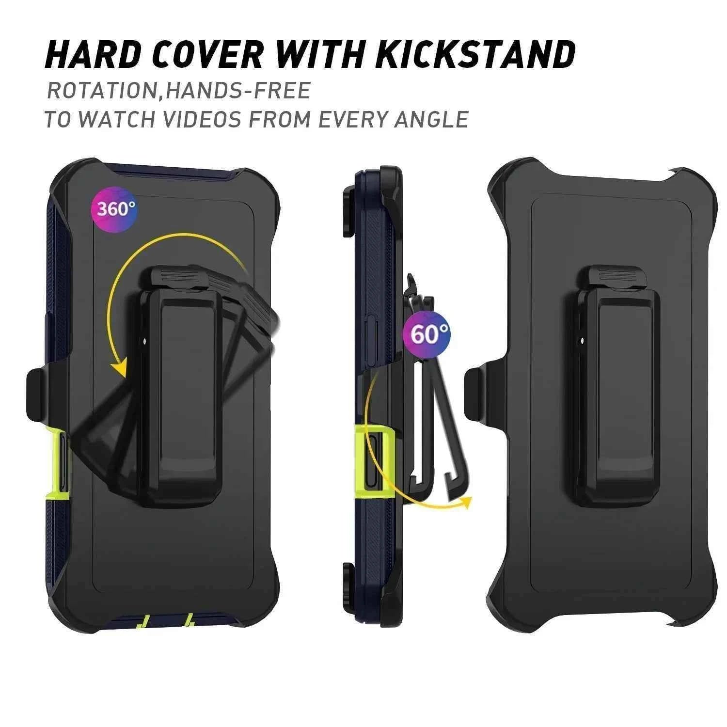 Otter Armor Box Shockproof Defender Phone Case for Iphone 16 11 12 13 14 15 Pro Max XSMAX 7 8 SE2 16E Hard Back Cover with Clip