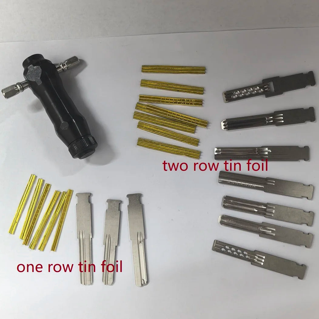 Steel Locksmith Tools For Extreme Storm Tin Foil Tools Set Locksmith Lock Open Keys Repair Tools