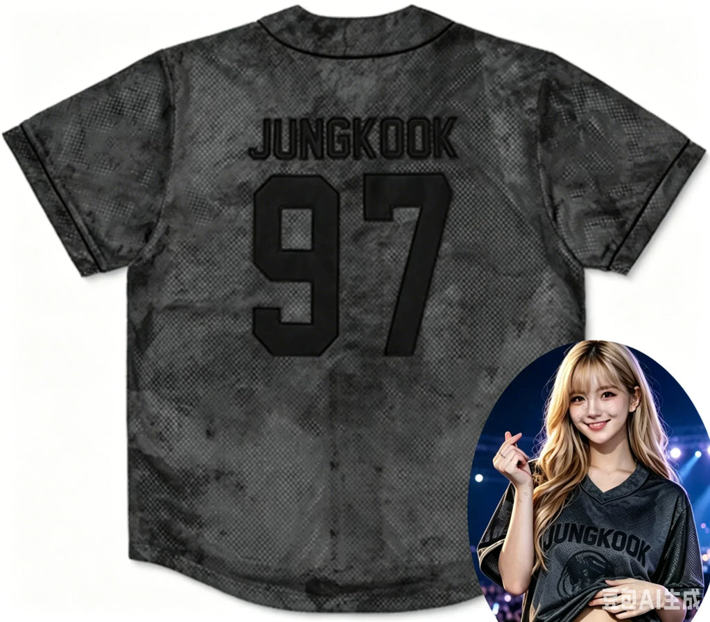 2026 Men Women KPOP #97 V-neck T-shirt Personalize Print Teen Daily Sports Jersey Suitable for Street Dance Family Matching Kids