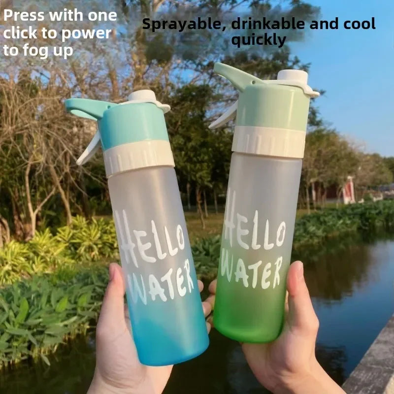 650ml Large Capacity Spray Water Bottle BPA Free Outdoor Sport Fitness Travel Drinkware Fitness Center Water Cup