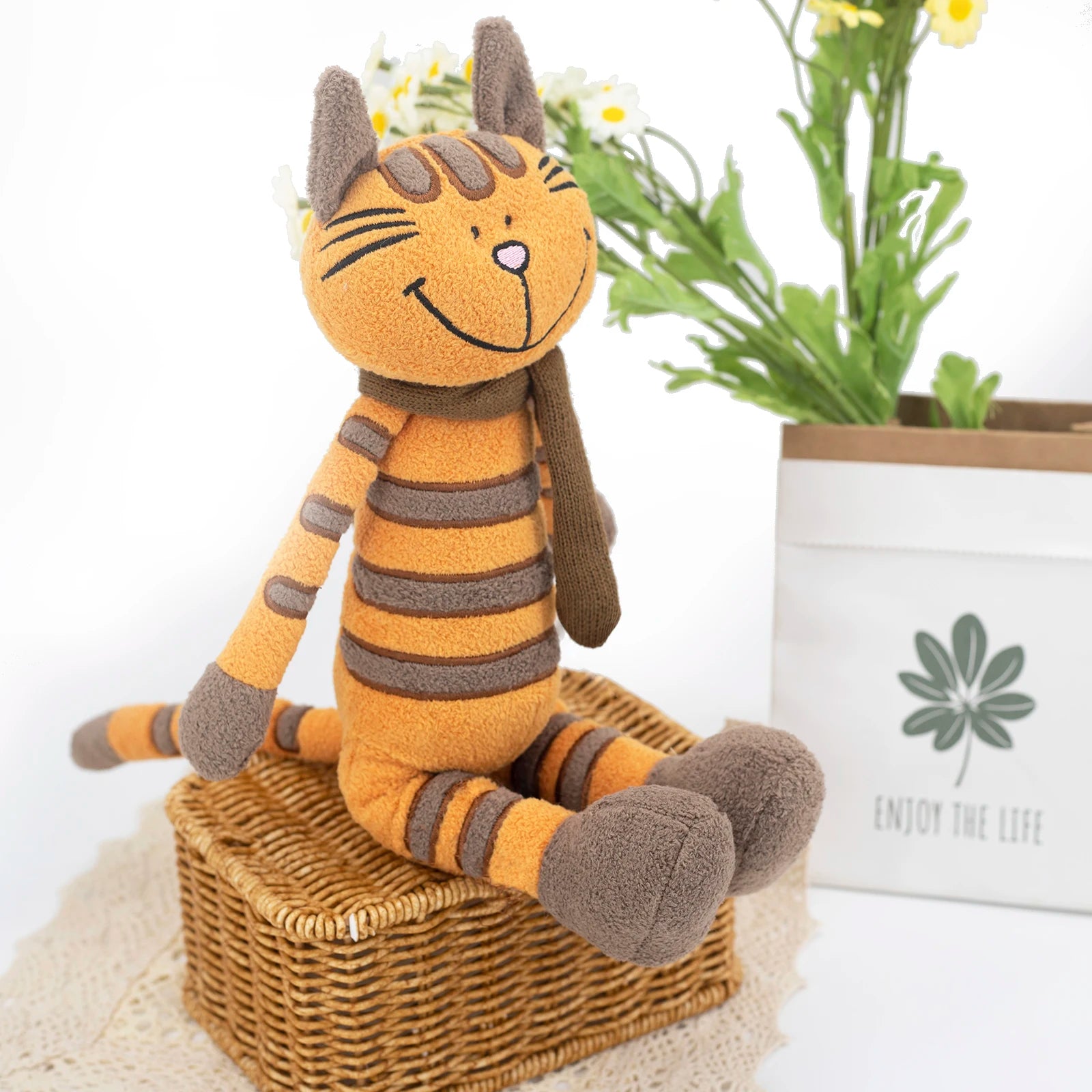 Kawaii Cat Plush Toy Small Soft Simulation Kids Stuffed Animal Toys For Children Cute Photo Props Girls Birthday Gift