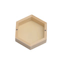 1PCS Creative Acrylic Board Hexagon Box Natural Wood Storage Wooden Box for Necklace Ring Gift Wooden Jewelry Organizer Cases