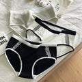 3Pcs/set Cotton Soft Breathbale Lingerie Black White Gray Daily Wear Underwear Women Panties Ladies and Girls Briefs M-XL