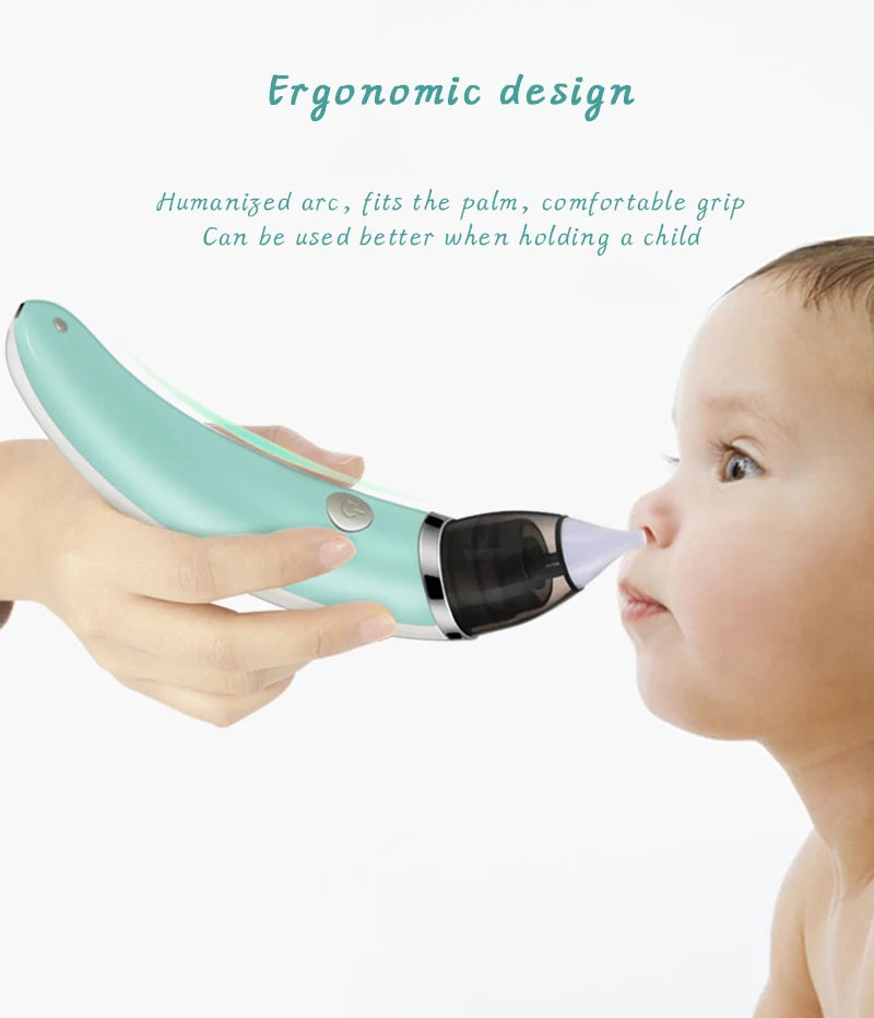 New Electric Baby Nasal Aspirator Electric Nose Cleaner Sniffling Equipment Safe Hygienic Nose Snot Cleaner For Newborns