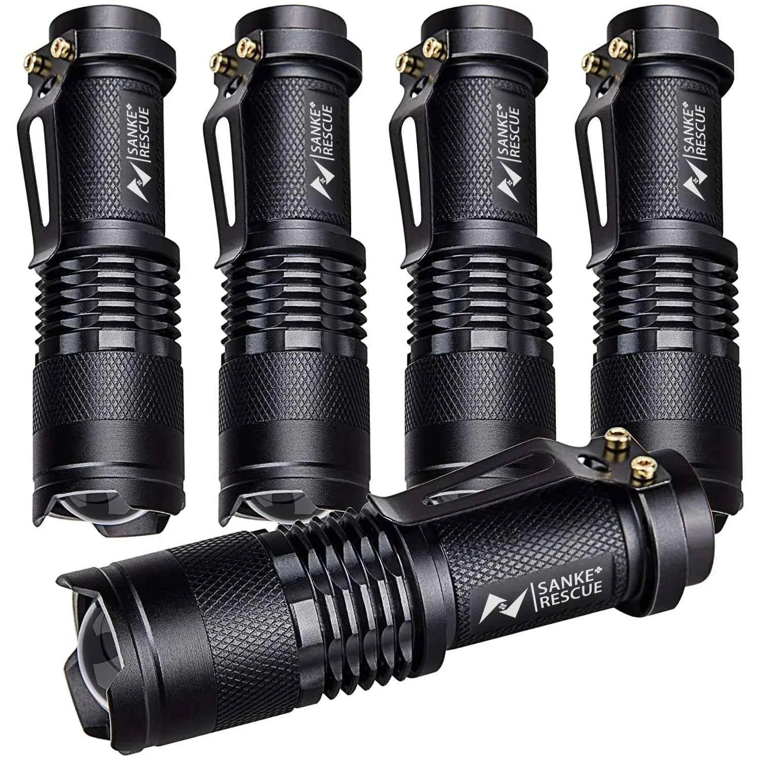 Waterproof Tactical Flashlights Portable LED Camping Lamps Handheld Powerful LED Torch Light Lanterns Self Defense