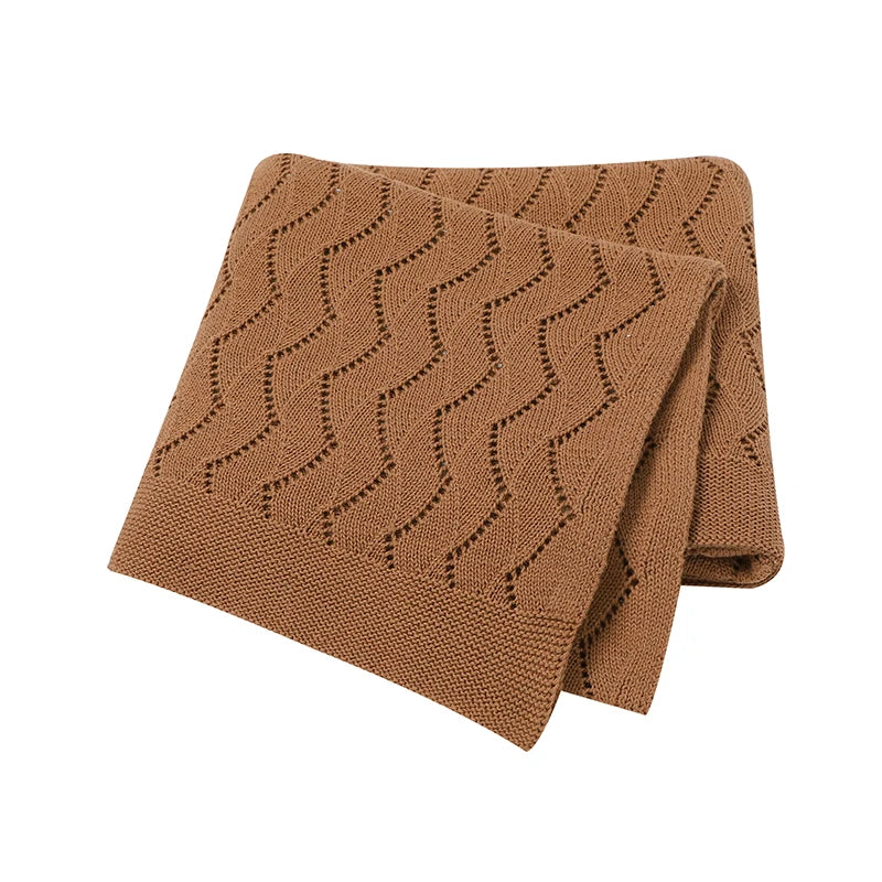 Baby Blanket Super Soft knitted Newborn Stroller Bed Sleeping Cover Toddler Infant Bedding Muslin Swaddle Wrapper 100*80CM Plaid