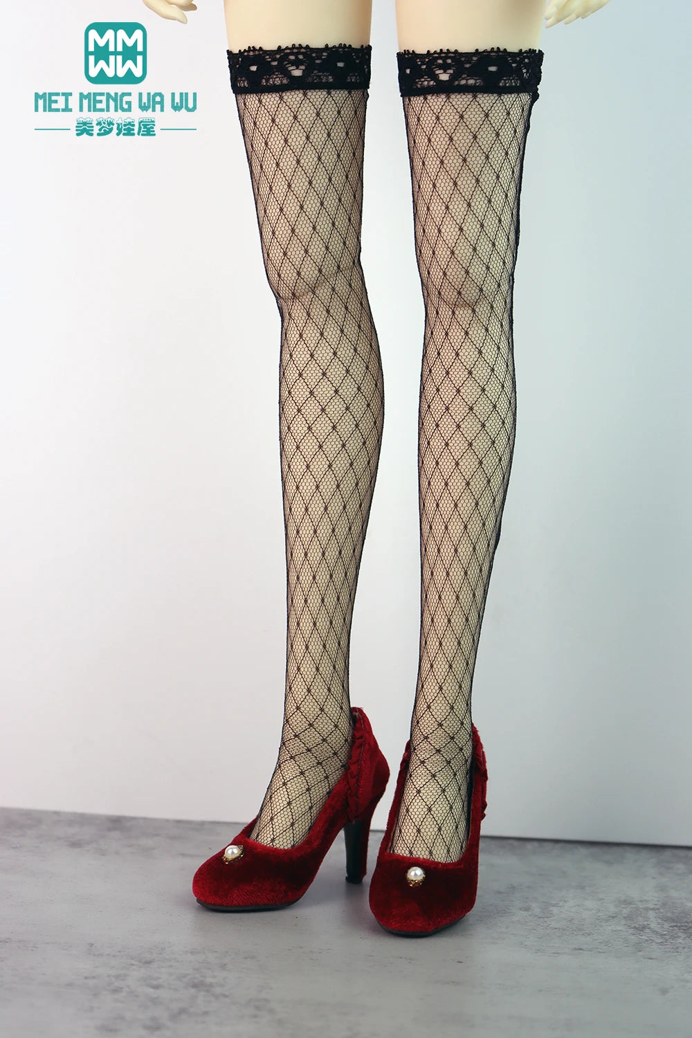 BJD Accessories for 1/3 BJD SD DD Doll Fashion Striped Socks, Reticulated Stockings, Lace Stockings