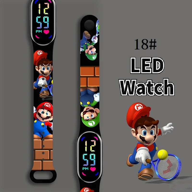 Kids LED Watch Touch Control Digital Watch Silicone Strap Waterproof Sport Wristwatch for Boys Girls Children Birthday Gift