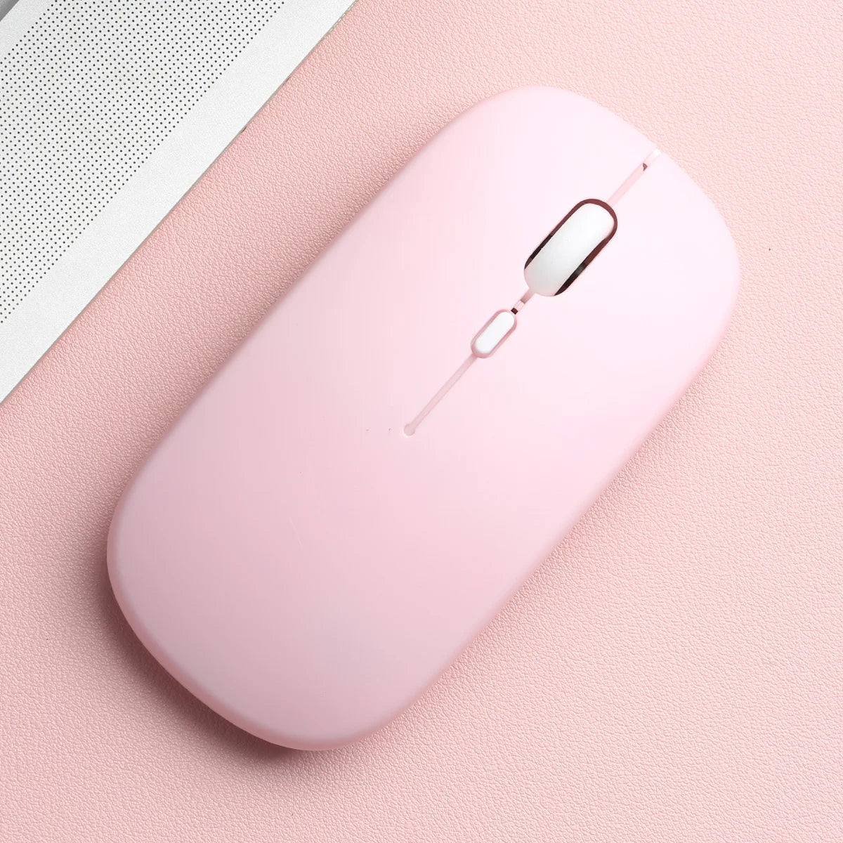 Matte-Pink Color Wireless Bluetooth Mouse For Laptop, Tablet & Phone