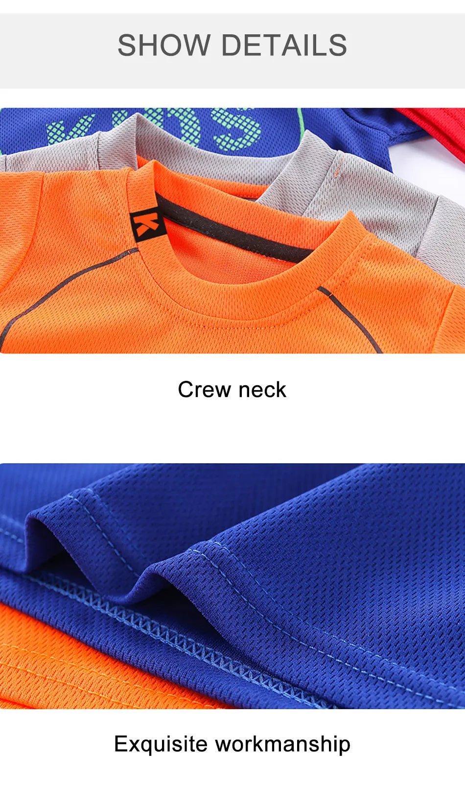 Baby T Shirt Shorts Boy Girl Summer Quick Drying Tops Bottoms Kids 2 Pcs Clothing Set Children Sleepwear Football Sport Clothes