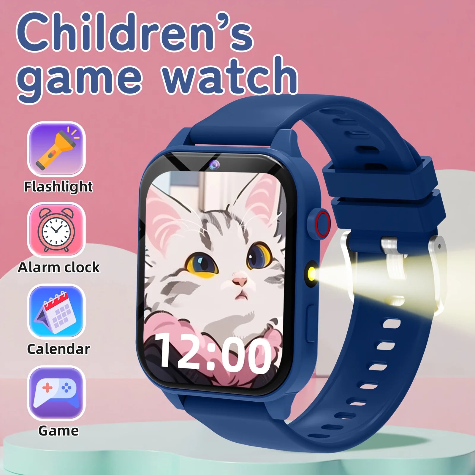 Kids Smart Learning Watch with Educational Games, Camera & Music Player - Touch Screen Kids Tablet for & Ages 3+, Pedometer