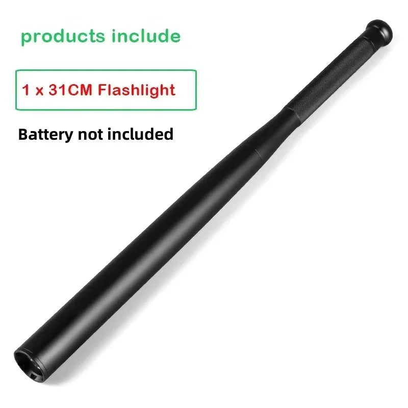 31CM Emitting Color Aluminum Baseball Bat LED Flashlight – Waterproof Torch