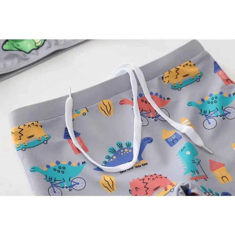 Children Buoyancy Swimming Suit Diving Bathing Suit Swimsuit Boys Summer Beachwear Cartoon Swim Shorts