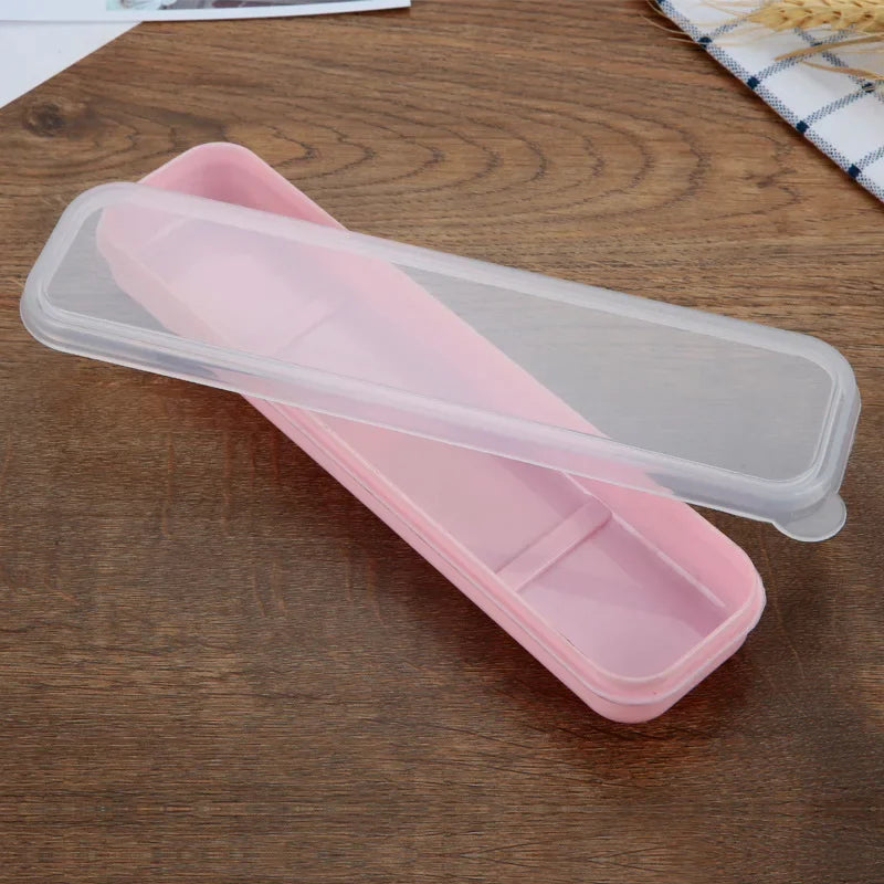 Tableware Box Portable Tableware Box Spoon Fork Storage Box Spoon, Fork, Chopsticks, Straw, Makeup Brush Storage Box