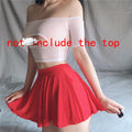 Sexy Skirt Solid Color Ice Silk Lotus Leaf Pendulum Transparent Nightclub Party Mini Skirts Womens Jupe Femme Faldas Korean