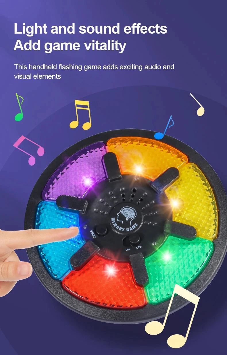 Memory Game Machine Handheld Electronic Memory Game with Light and Sound Puzzle Creative Interactive Game Toy Memory Training