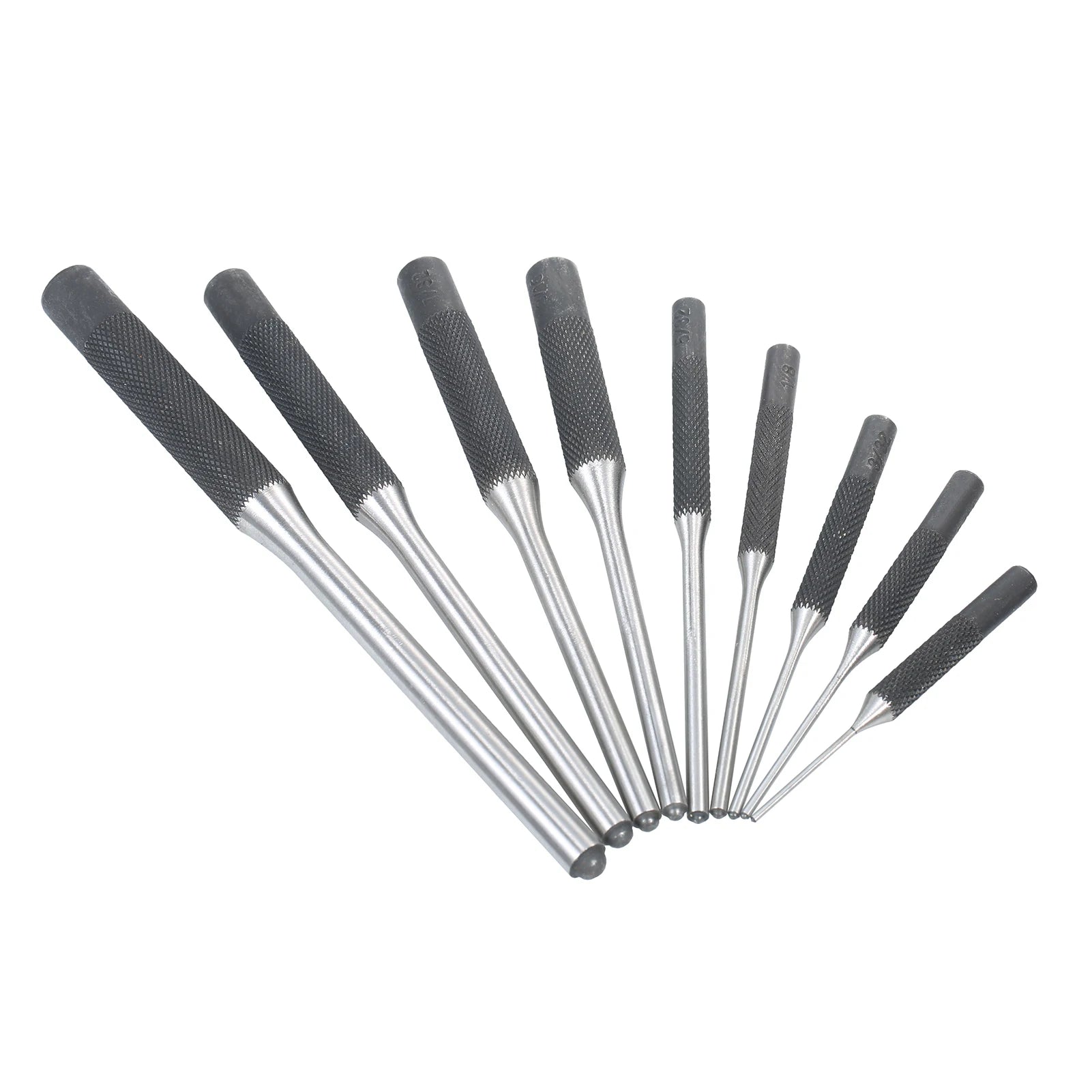 9 Pieces Roll Pin Punch Set Steel Punches Hand Pin Removing Tool with Carrying Case for Jewelers Watchmakers Carpenters