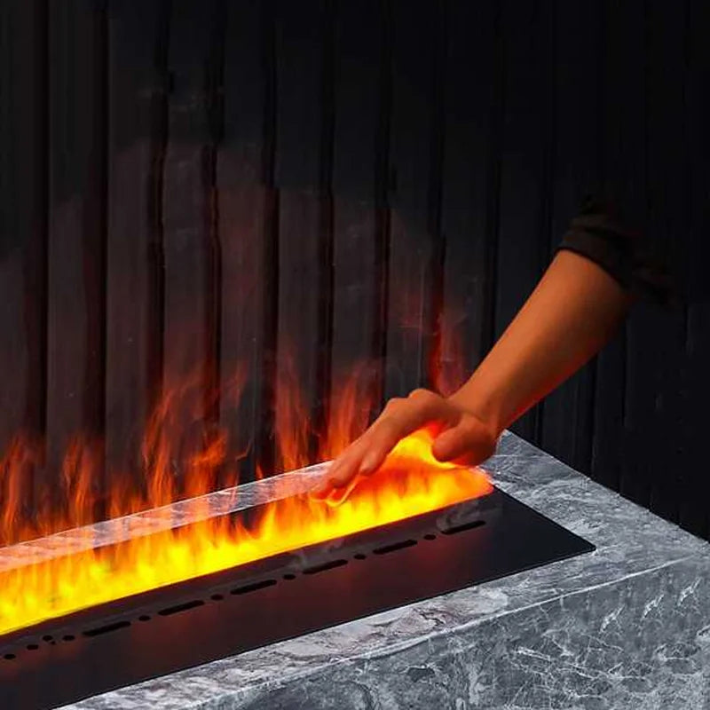Water Electric Fireplace 3D Mist Fireplace Embedded Realistic Mist Flame Remote Control APP Interior Decoration Steam Fireplace