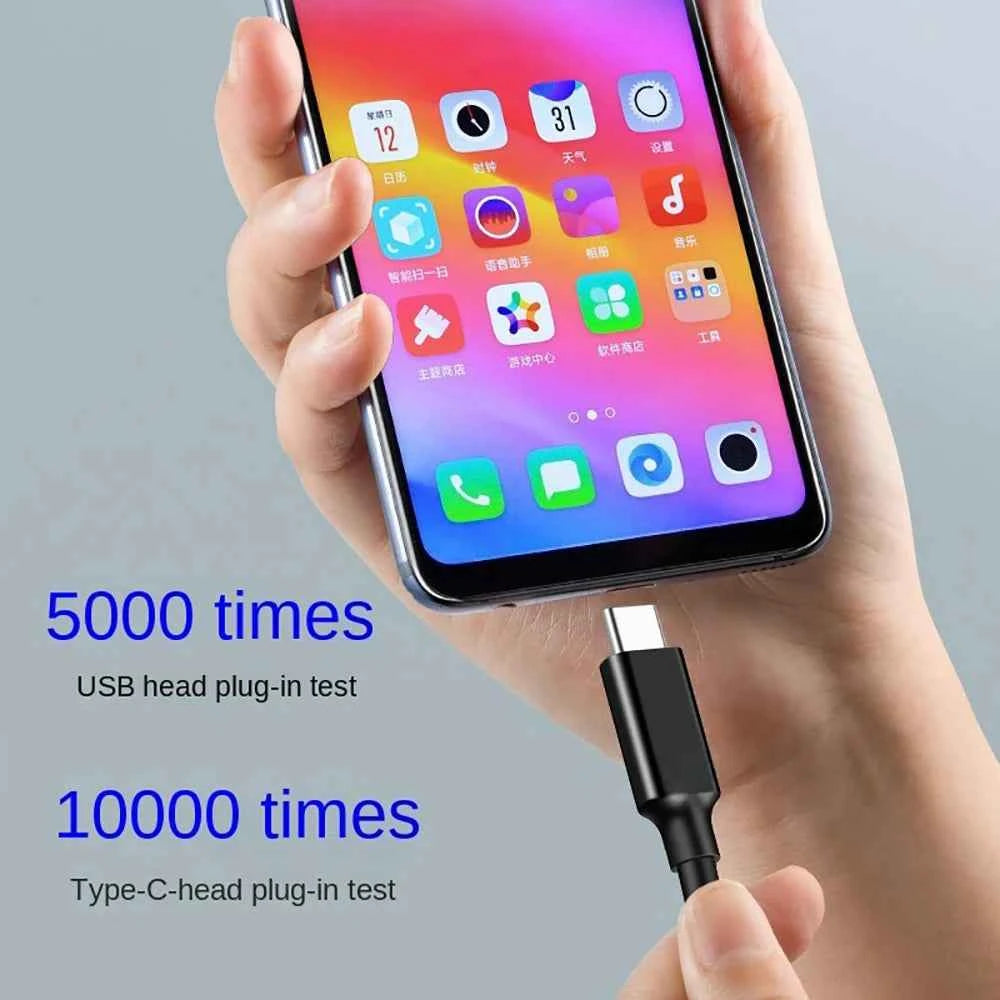 USB Type C Cable USB 3.0 to USB C Fast Charging Wire Data Transfer SSD Hard Disk Cable USB 3.2 10Gbps 60W 3A Quick Charge Line
