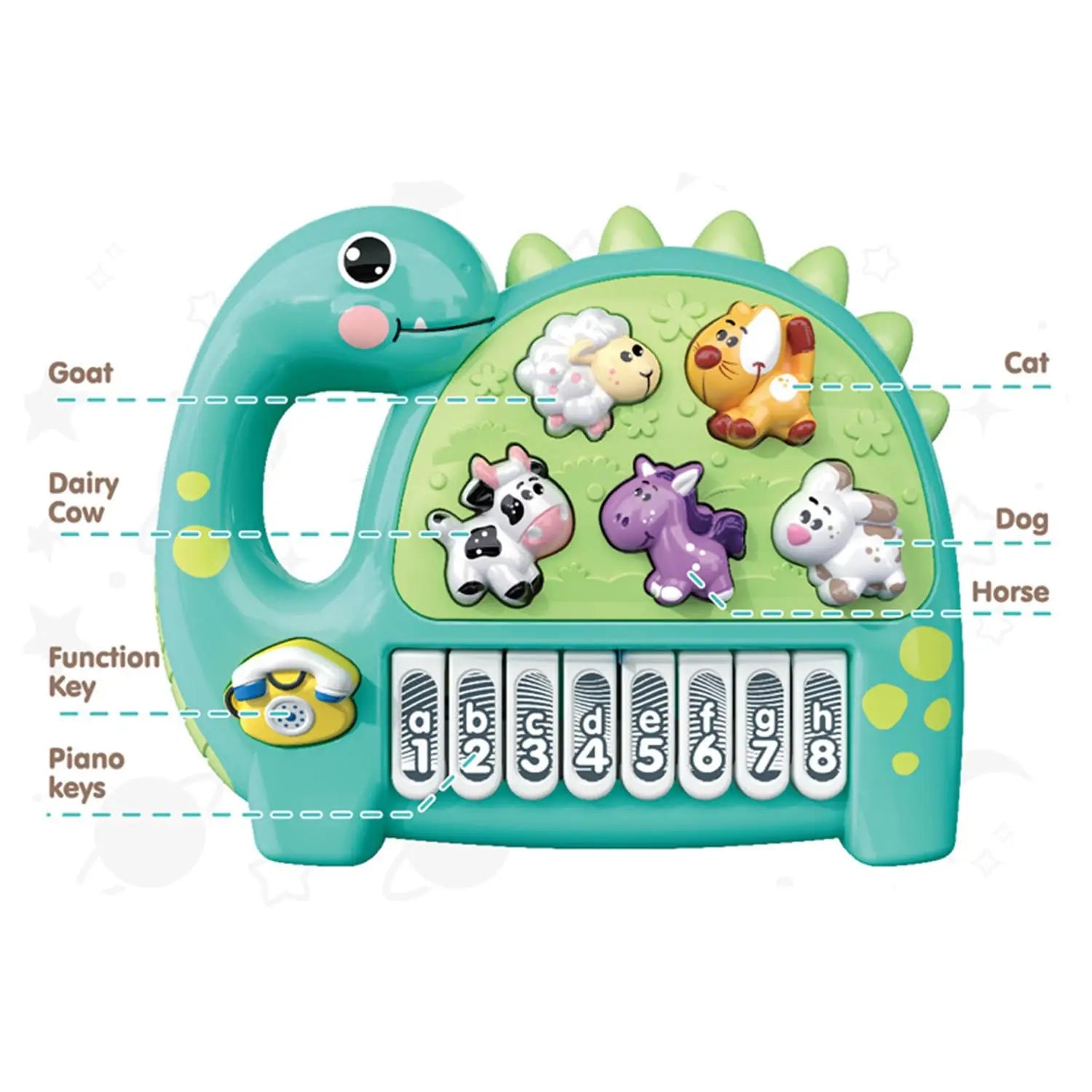 Kids Musical Instrument, Animal Sound Toy, Learning Toy, Preschool Toy, Rhythm Training Toy, Fun Learning Toy