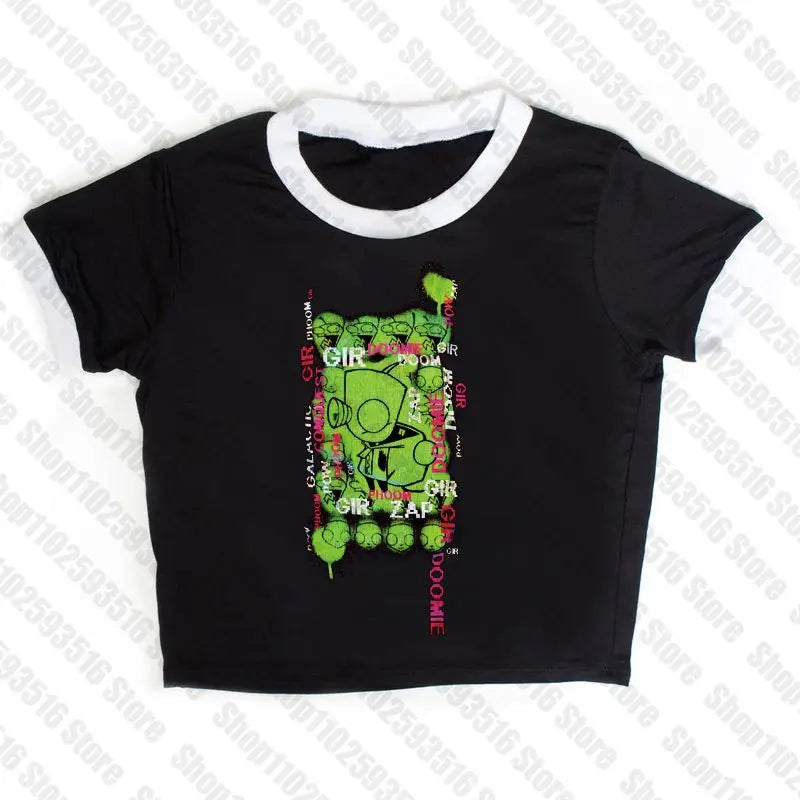 Sexy Top Y2k Tops With Suspenders Gothic Clothes for Women Vintage Clothing Emo Trashy Y2k 2000s Crop Top Woman Women's Cropped