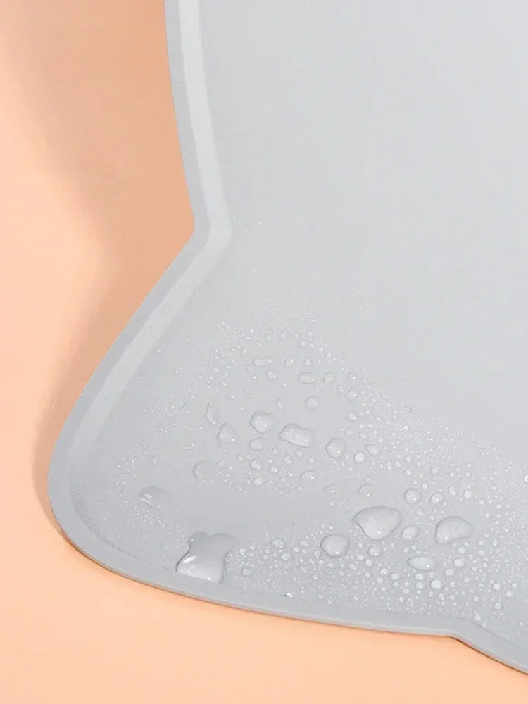 Special Silicone Feeding Mat for Dogs & Cats, Waterproof Non-Slip Anti-Spill Pet Bowl Tray