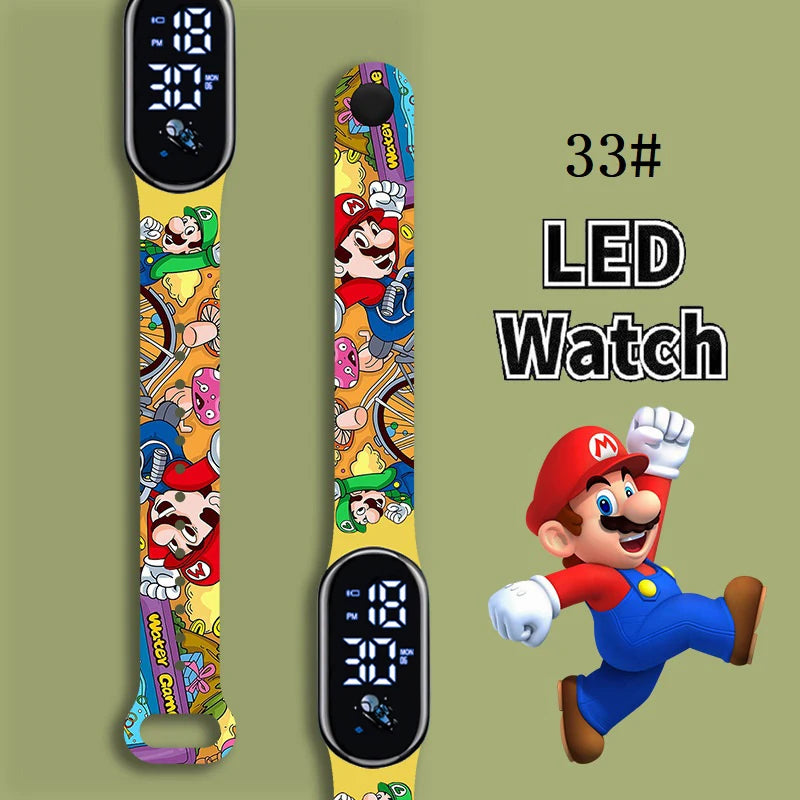 Kids LED Watch Touch Control Digital Watch Silicone Strap Waterproof Sport Wristwatch for Boys Girls Children Birthday Gift