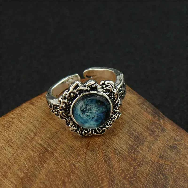 Game Dark Moon Ring Spectral Steed Whistle Ring Melina Summon Torrent Tool Adjustable Finger Rings for Women Men Jewelry