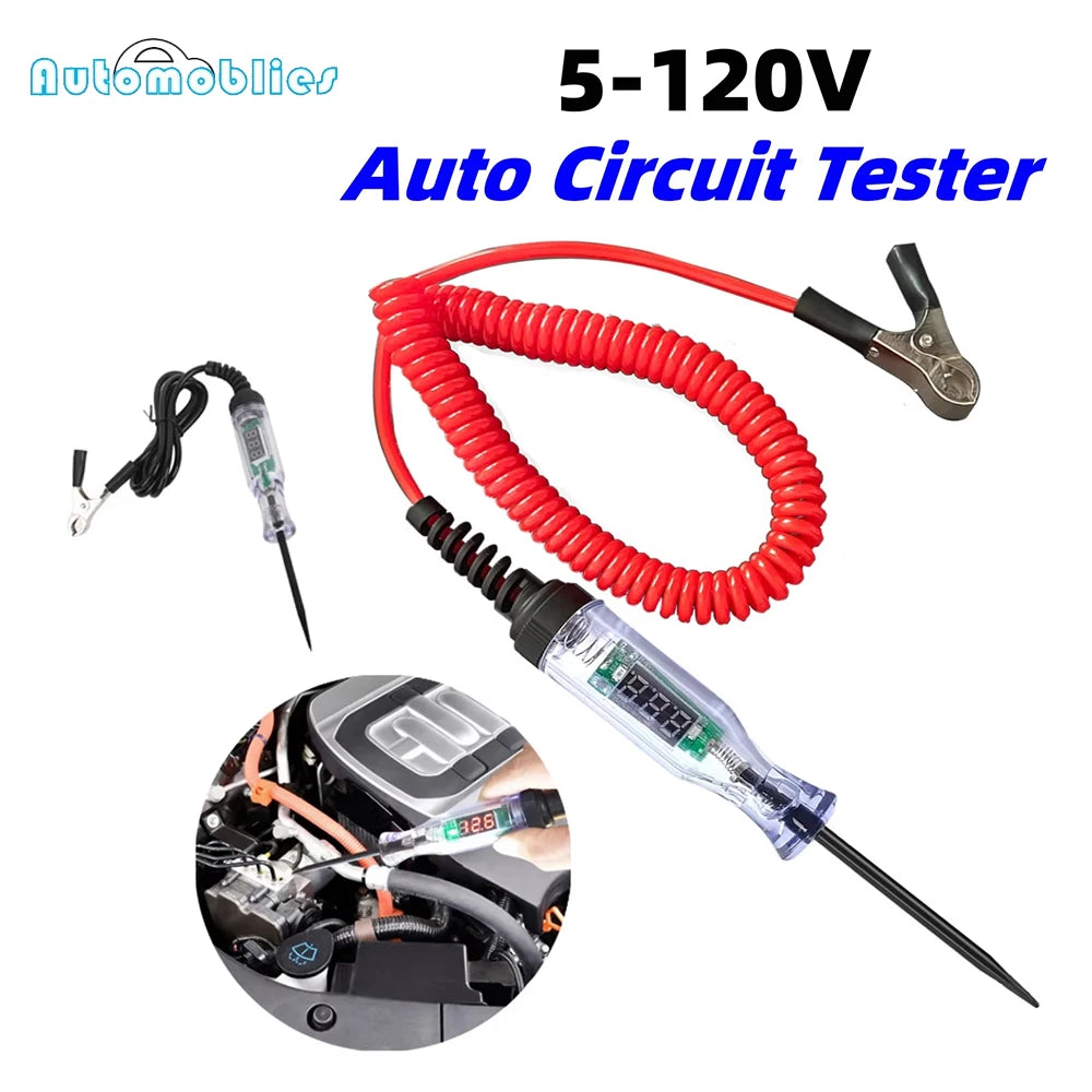 High Quality Auto Circuit Tester Truck Voltage Tester Circuit DC 6V 12V 24V Auto Circuit Tester Auto Diagnostic Probe Test Pen