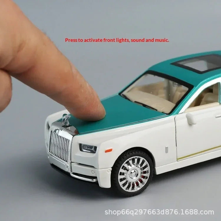 Kids Inertia Car Toy, Simulation Phantom Car Model with Door Opening, Sound & Light Music, Boys Early Educational Vehicle Gift