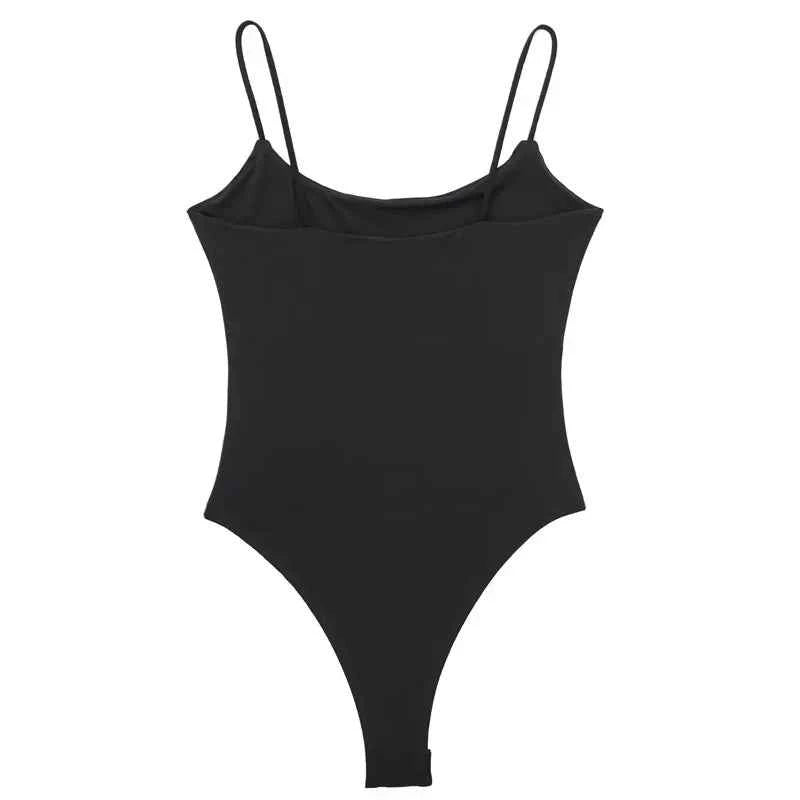 HXAO Fashion 2024 Woman One pieces Bodysuit Women Top White Black Bodysuit Slip Short Tight Jumpsuit Woman Backless Top