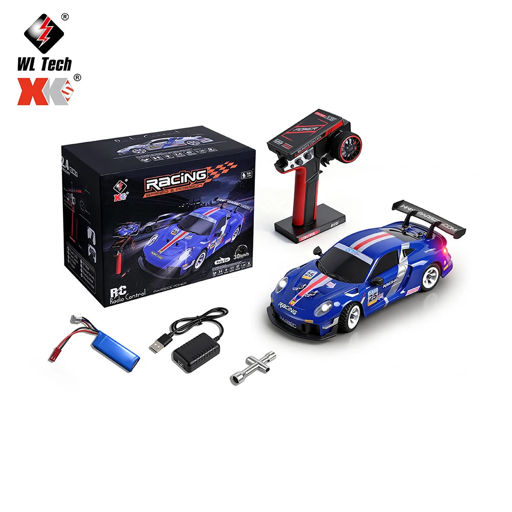 WLtoys 1/28 RC Drifting Car 284191 284019-A Upgraded Gyro 4WD High Speed Radio Control Model 2.4G Drift Racing Vehicle Mini Gift