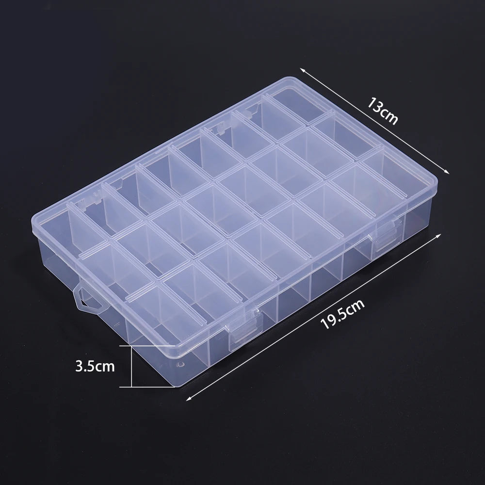1pcs Transparent Plastic Storage Box Multifunctional Jewelry Box For Jewelry Organizer Storage Small Item Supplies Container Box