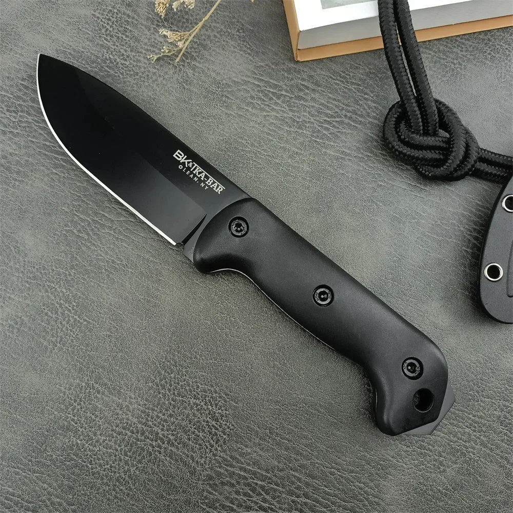 NEW KB Fixed Blade Knife BK2 Outdoor Camping Knife 8Cr13Mov Blade Nylon Fiber Handle EDC Survival Hunting Hiking Tool Gift