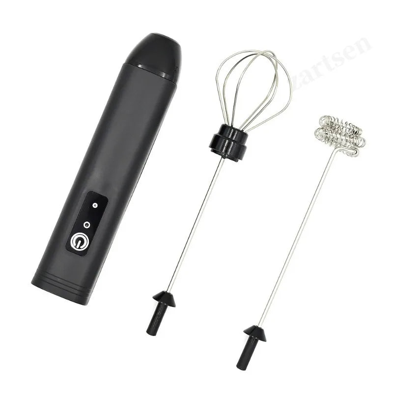 Coffee Frother/MILK Whisk+Egg Beater MINI Food Blender USB Rechargeable Handheld  Espresso Tools