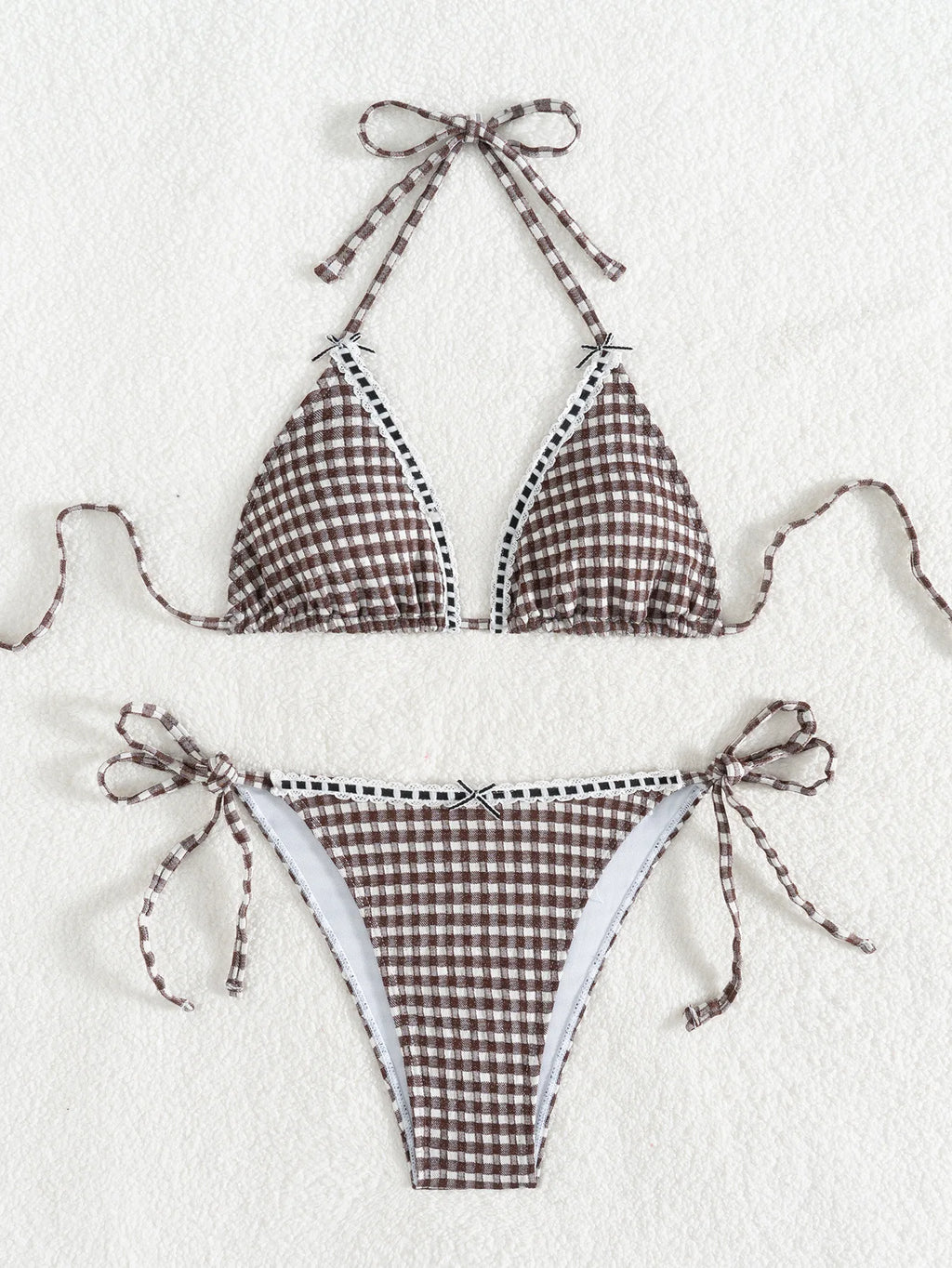 "2026 New Triangle Bikini Set - Floral Print Push Up Swimsuit & Brazilian Bottoms"