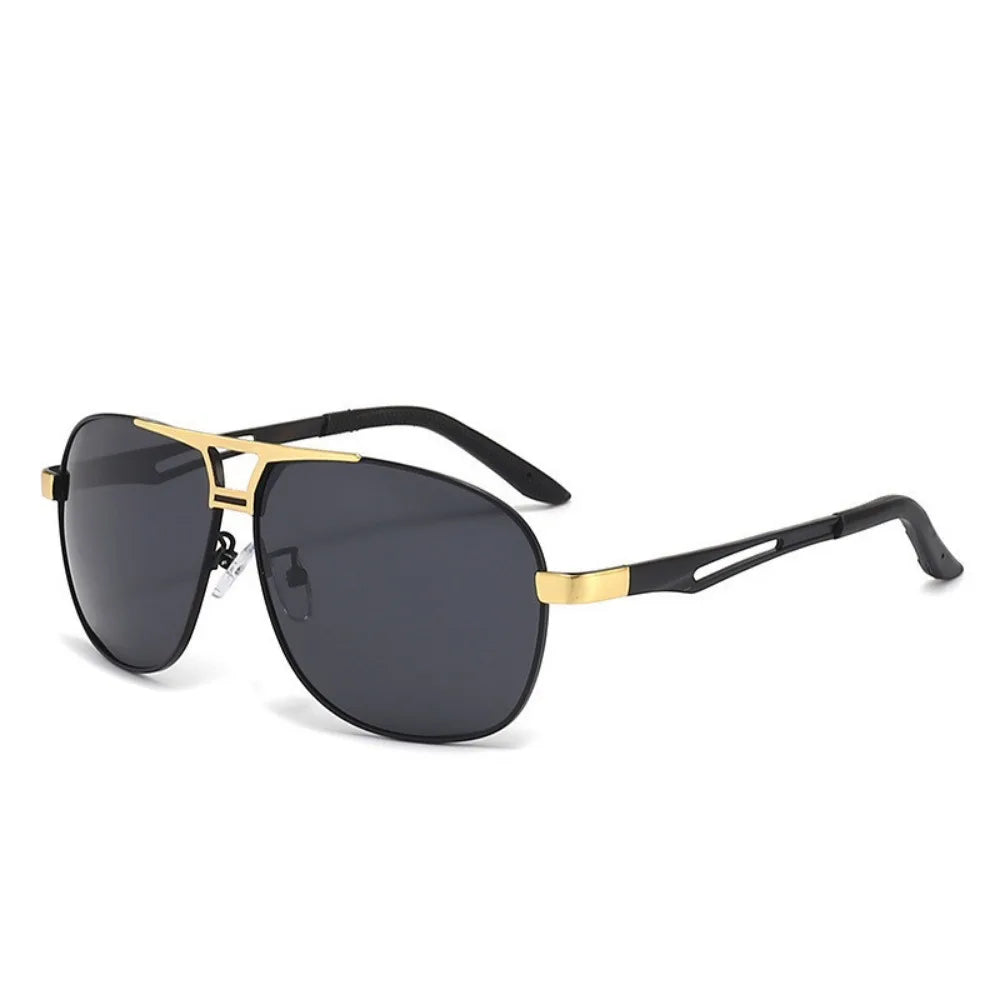 Sunglasses for Men Aviator Polarized UV Protection Military Style Metal Mirror Sun Glasses