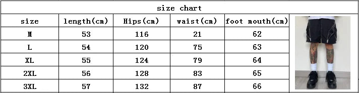 American style high street wind assault shorts men zipper design Harajuku casual tooling outdoor five-point pants summer