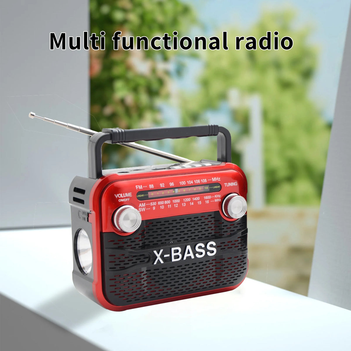 Portable Bluetooth Radio With USB, TF Card And FM AM SW