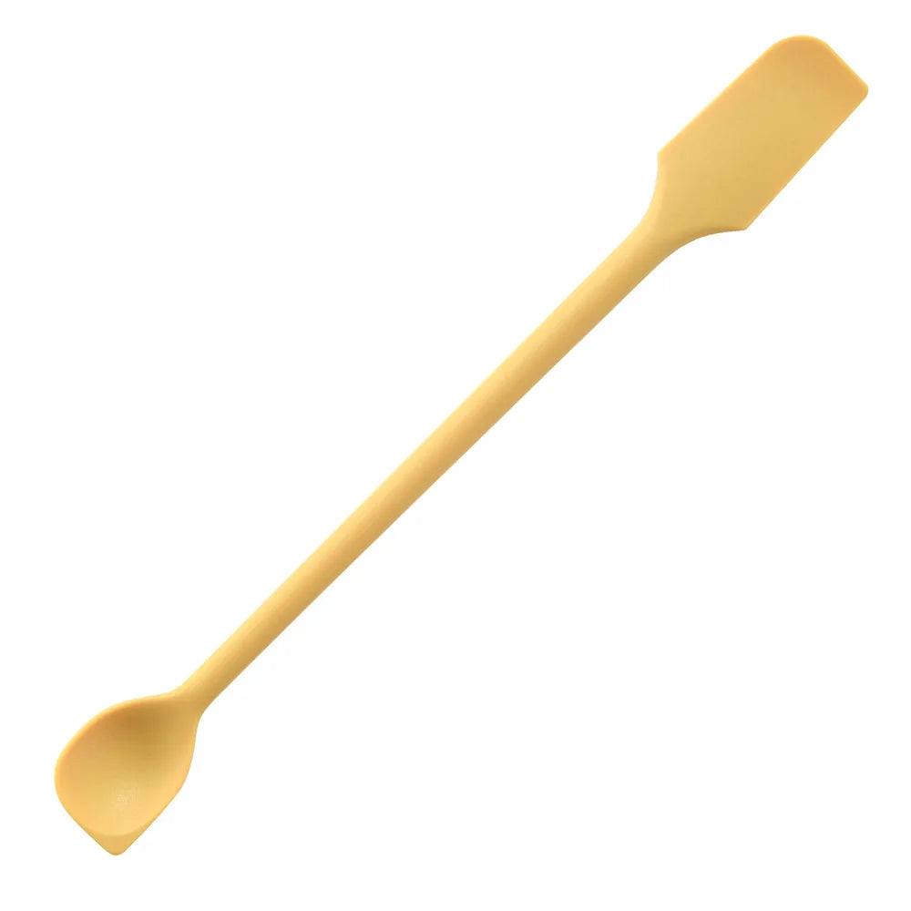 Multifunctional Silicone Scraper, Mini Double Headed 2-in-1 Fruit Jam Cosmetic Bottle Spatula Spoon Kitchen Cooking Baking Tools