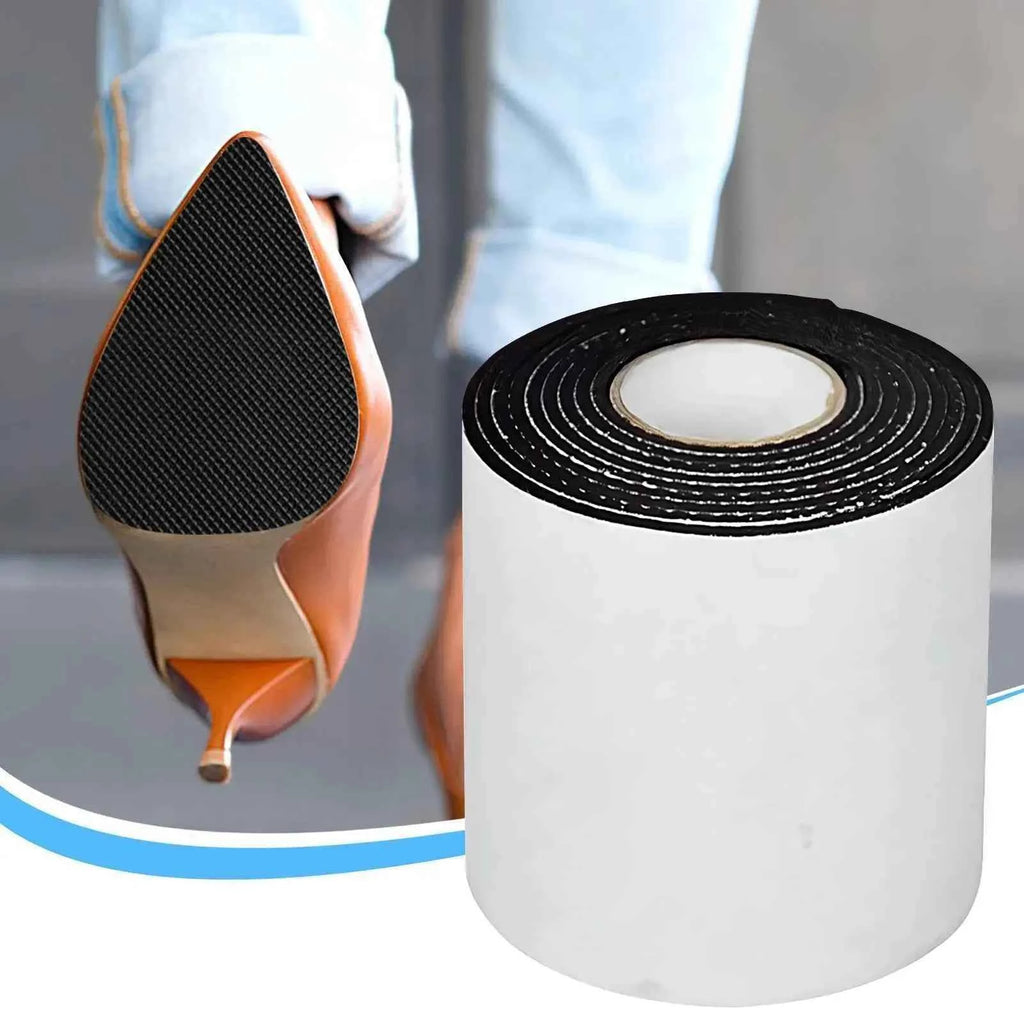 Anti Slip Shoe Grips Self-Adhesive Noise Reduction Tape Shoe Bottom Protector for Offices School Hospital High Heels Boots