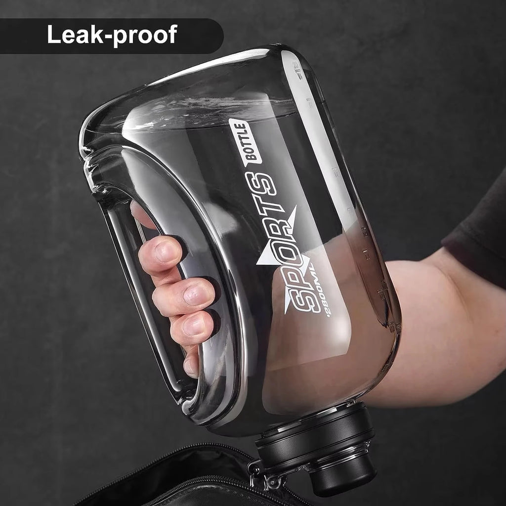 Large Capacity Water Bottle with Straw  & Strap Portable Handle BPA Free Eco-Friendly Perfect for Outdoor Sports and Fitness