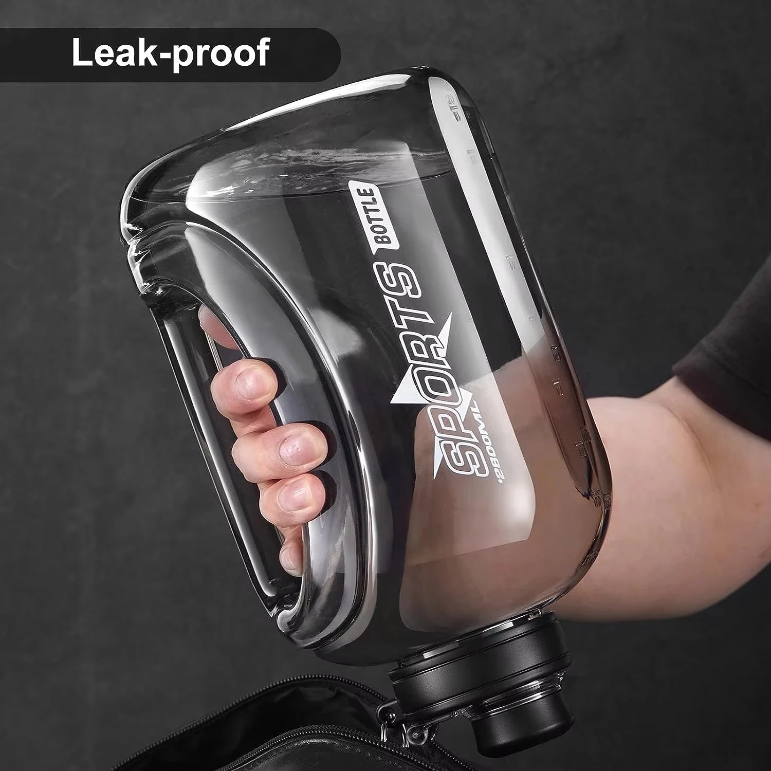 Large Capacity Water Bottle with Straw  & Strap Portable Handle BPA Free Eco-Friendly Perfect for Outdoor Sports and Fitness